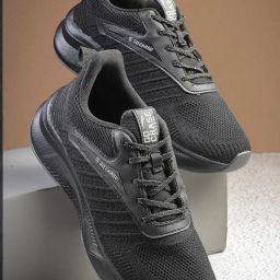Asian Men's Black Running Shoes-picture-21