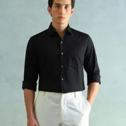 Arrow Black Cotton Slim Fit Shirt-picture-27