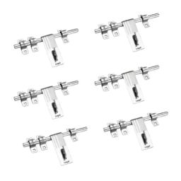 Legal L-456 6 PCS -16MMX3 ALDROP 3 LINE SS Matte & Glossy  16x43 mm Latching Draw Hasp (Set of 6)-46