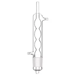 ABGIL Condenser Bulb (Allihn) Vertical Transparent Borosilicate Glass 1 m (1000 mm) Length and B24 Cone, CD-138-09-33