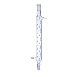 ABGIL Condenser Bulb (Allihn) with Joint Transparent Borosilicate Glass 1 m (1000 mm) Length and B24 Cone, CD-137-09 image 1