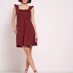 People Flutter Sleeve Fit & Flare Mini Dress-picture-31