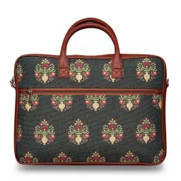 ZOUK Green Printed 15 inch Laptop Bag image 2