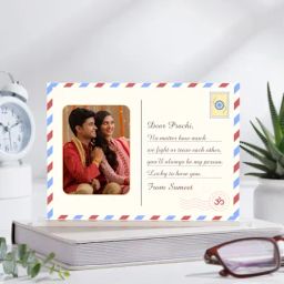 Personalized Rakhi Postcard Table Frame-image-16