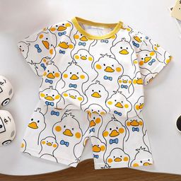 FOREVER FRIDAY Boys Graphic Printed Round Neck Pure Cotton T-shirt & Shorts-picture-9