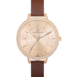 Carlington Iconic 2046 Brown Analog Watch for Women-image-92
