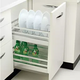 Olive Emblic 304x485x430 mm Silver Bottle Plate Pullout, 102 011 001 0-31