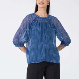 SALT Attire Blue Printed Top-32
