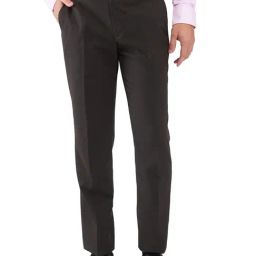 Park Avenue Brown Regular Fit Trousers-picture-44