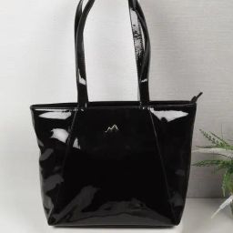 Metro Black Solid Medium Shoulder Handbag-picture-48