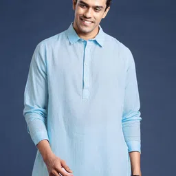 Taavi Pure Cotton Yoke Design Chikankari Kurta-image-21