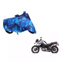 Auto Pearl Waterproof Two Wheeler Cover For BMW F 750 GS (Blue)-image-58