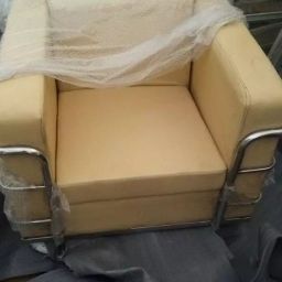 Divano Modular DM988 1 Seater Leatherette Office Sofa, Beige-39