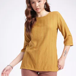 Anouk Rustic Striped Straight Kurti image 5
