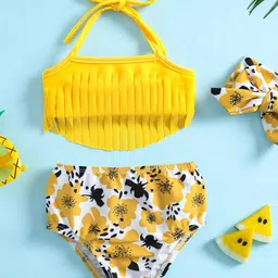 YK Infant Girls Printed Top & Briefs Swim Set-picture-57