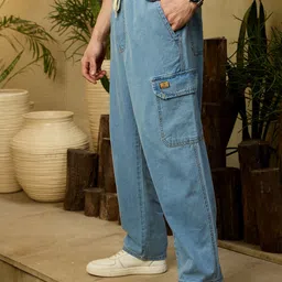 DENNISON Korean Baggy Fit Cargo Jeans-picture-26
