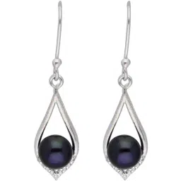 Sri Jagdamba Pearls Retro 92.5 Sterling Silver Earrings-image-15