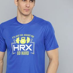 HRX By Hrithik Roshan Training Men Satin Sky Rapid-Dry Brand Carrier Tshirts-picture-14