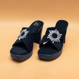 Fancy Nancy Embellished Block Mules image 4
