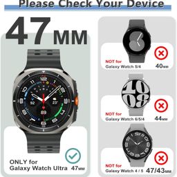 Meyaar Trail Loop Compatible with Samsung Galaxy Watch 7 Ultra 47mm, Breathable Elastic Trail Loop Nylon Sport Band Adjustable Replacement Wristbands for Galaxy Watch 7 Ultra image 2