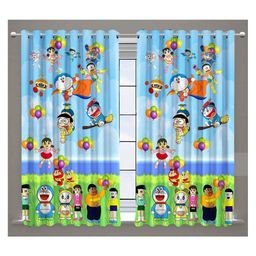 Muren Digital Cartoon Printed Door Curtains Pack of 2 - Multicolor-image-29