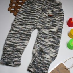 Shilpshakti Acrylic Abstract Design  Handmade Woolen Pant - Grey & Multi Colour-picture-18