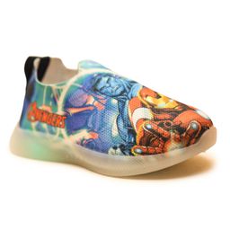 Toothless Marvel Avengers Super Heroes Featuring Hulk Printed Slip On LED  Shoes - Multi Colour-image-60