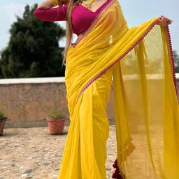 DIVASTRI Embroidered Pure Georgette Maheshwari Saree-picture-58