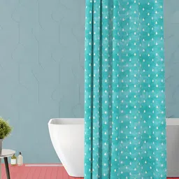 ArtzFolio White & Green Printed Waterproof Shower Curtain-image-37