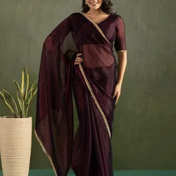 all about you Embroidered Pure Chiffon Saree-picture-5