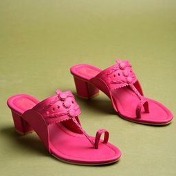 Shoetopia Girls Ethnic Block Sandals-14