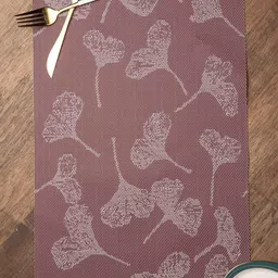 MARKET99 4 Pcs Mauve Floral Pattern Table Runners-38
