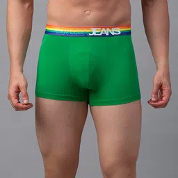 UnderJeans by Spykar Men Green Solid Trunks-picture-40