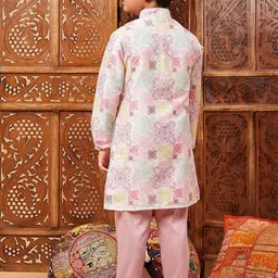 Stylo Bug Boys Printed Regular Kurta with Pyjamas image 5