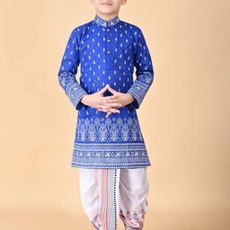 HUMAN CHOICE Kids-Boys Cotton Blend Kurta Sets-image-54