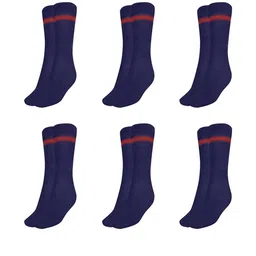 MUKHAKSH Navy Blue Cotton Socks-picture-58