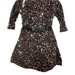 Samjho Fashion Embroidered Velvet Fit & Flare Dress-image-96