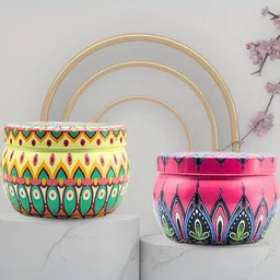 Asian Aura Yellow & Pink Pack Of 2 Jar Candle-image-39
