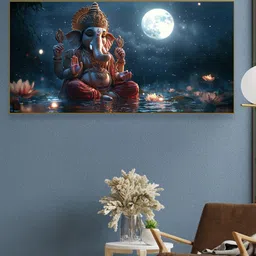 nestroots Black & White 1 Piece Canvas Religious Wall Paintings-picture-10