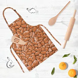 ArtzFolio Brown & Yellow Printed Cotton Apron-15