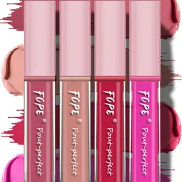FOPE Pout Perfect Set Of 4 Long Lasting Matte Liquid Lipstick - 4ml Each -03-06-09-11-4