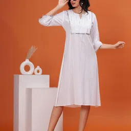 BAESD Women Embellished Fit & Flare Midi Dress-image-95