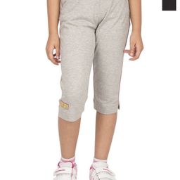 OCEAN RACE Girls Pack of 2 Cotton Relaxed Fit Capris-4