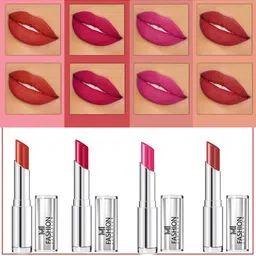 MI FASHION Set of 4 Soft Matte Long Wear Lipsticks 14 g Each - Shade 07, 13, 14, 20-30