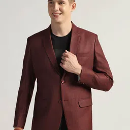 TAHVO Checked Single Breasted Formal Blazer-image-57