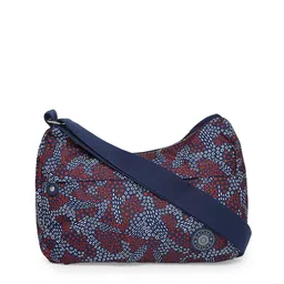 BAOMI Blue Printed Half Moon Sling Bag-35
