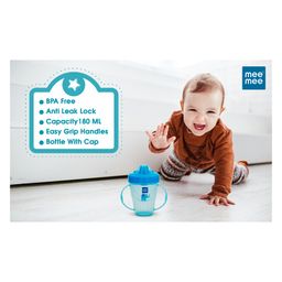 Mee Mee Easy GripTwin Handle Non Spill Sipper Cup Blue - 180 ml-46