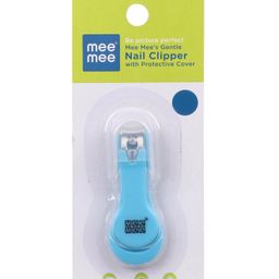 Mee Mee Gentle Nail Clipper With Protective Cover - Blue-88