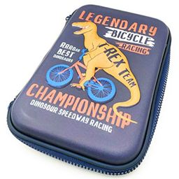 FunBlast Multipurpose Pencil Box Dinosaur On Bicycle Print - Blue-image-50