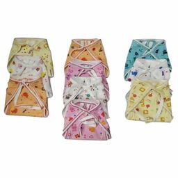 Chirsh Hosiery Cotton Cloth Nappies Pack of 5 - Multicolor-28